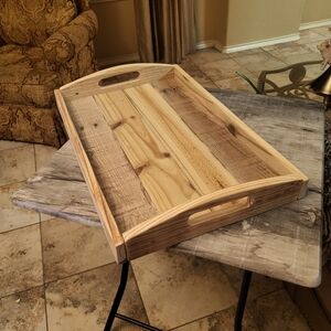 Rustic Wooden Serving Tray